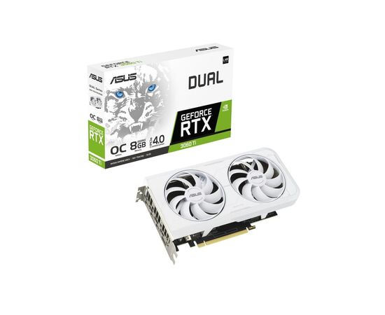 Відеокарта ASUS GeForce RTX3060Ti 8Gb DUAL OC GDDR6X WHITE (DUAL-RTX3060TI-O8GD6X-WHITE)
