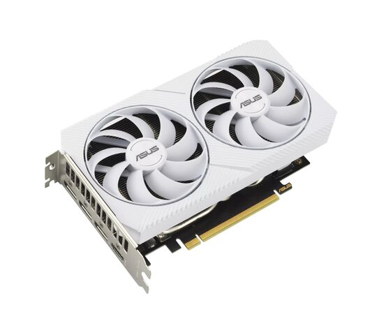 Видеокарта ASUS GeForce RTX3060 8Gb DUAL OC WHITE (DUAL-RTX3060-O8G-WHITE), изображение 2 Видеокарта ASUS GeForce RTX3060 8Gb DUAL OC WHITE (DUAL-RTX3060-O8G-WHITE), изображение 2