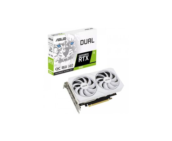 Видеокарта ASUS GeForce RTX3060 8Gb DUAL OC WHITE (DUAL-RTX3060-O8G-WHITE)