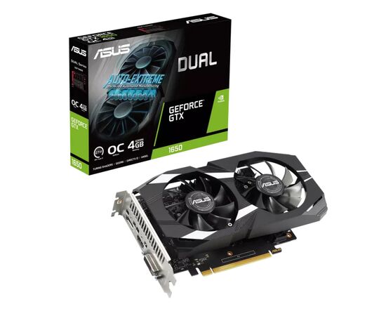 Відеокарта ASUS GeForce GTX1650 4096Mb DUAL OC D6 V2 (DUAL-GTX1650-O4GD6-P-V2)