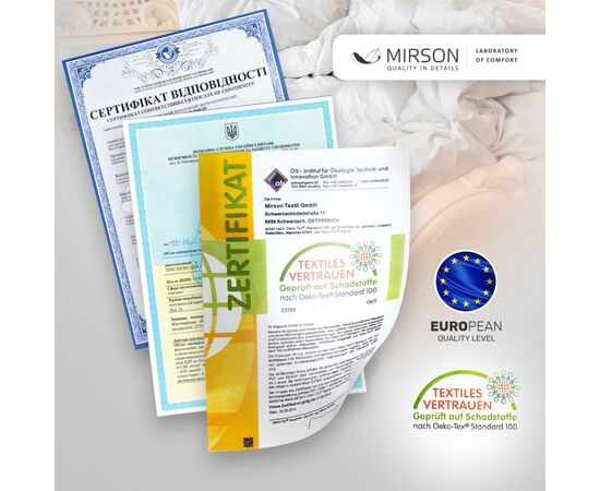 Одеяло MirSon антиаллергенное EcoSilk всесезонное №9007 Eco Light Gray 155x215 см (2200005994344), изображение 3 Одеяло MirSon антиаллергенное EcoSilk всесезонное №9007 Eco Light Gray 155x215 см (2200005994344), изображение 3