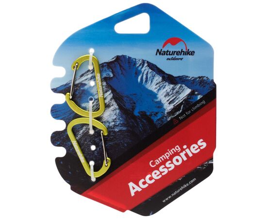 Карабін туристичний Naturehike D-type NH15A004-H 4см 2шт Green (6927595717325), зображення 2 Карабін туристичний Naturehike D-type NH15A004-H 4см 2шт Green (6927595717325), зображення 2