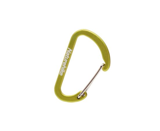 Карабін туристичний Naturehike D-type NH15A004-H 4см 2шт Green (6927595717325)