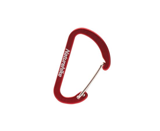 Карабін туристичний Naturehike D-type NH15A004-H 4см 2шт Red (6927595717332)