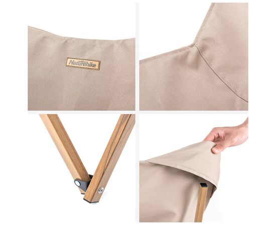 Крісло складане Naturehike Moon Beach MW01 NH19Y001-Z Beige (6927595734971), зображення 3 Крісло складане Naturehike Moon Beach MW01 NH19Y001-Z Beige (6927595734971), зображення 3