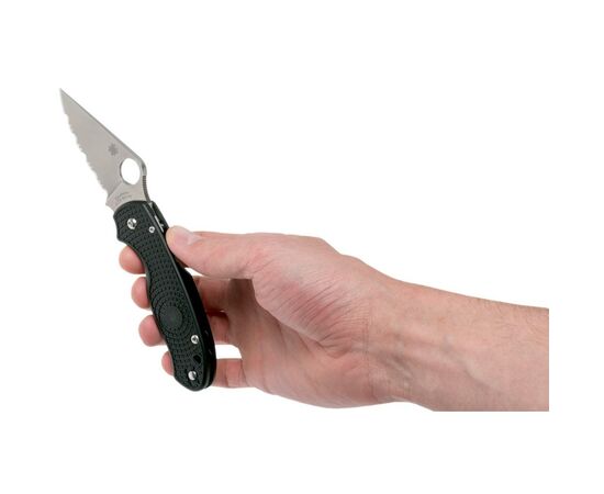 Нож Spyderco Para 3 FRN Black серрейтор (C223SBK), изображение 8