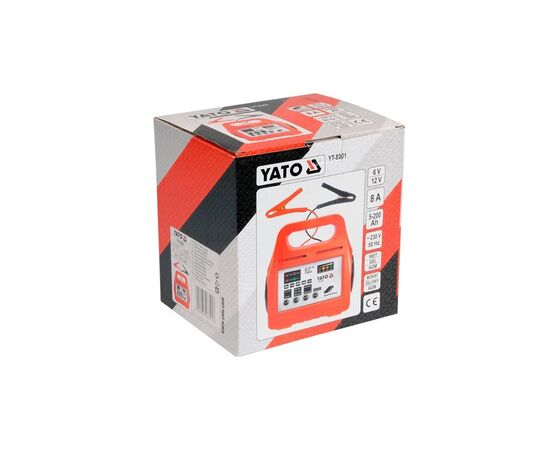Зарядное устройство для автомобильного аккумулятора Yato YT-8301, изображение 3 Зарядное устройство для автомобильного аккумулятора Yato YT-8301, изображение 3