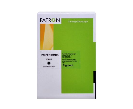 Картридж Patron Canon PFI-107MBK (6704B001) 130 мл (PN-PFI107MBK)