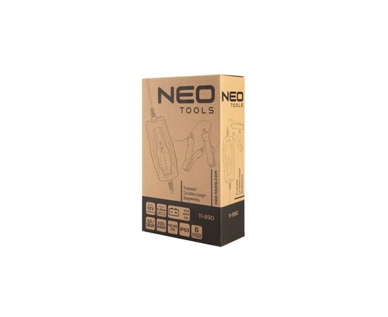 Зарядное устройство для автомобильного аккумулятора Neo Tools 2А/35Вт, 4-60Ач, для кислотних/AGM/GEL (11-890), изображение 2 Зарядное устройство для автомобильного аккумулятора Neo Tools 2А/35Вт, 4-60Ач, для кислотних/AGM/GEL (11-890), изображение 2