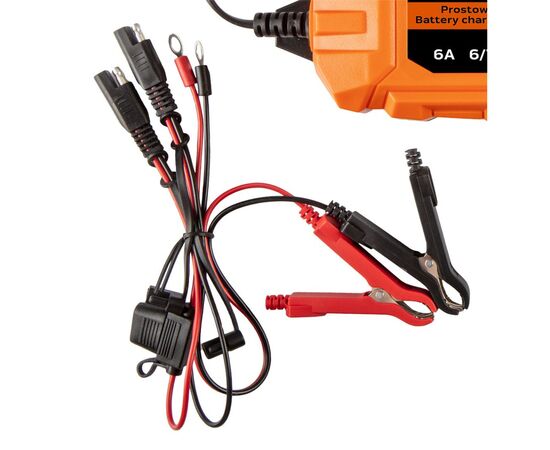 Зарядное устройство для автомобильного аккумулятора Neo Tools 6А/100Вт, 3-150Ач, для кислотних/AGM/GEL (11-892), изображение 6 Зарядное устройство для автомобильного аккумулятора Neo Tools 6А/100Вт, 3-150Ач, для кислотних/AGM/GEL (11-892), изображение 6