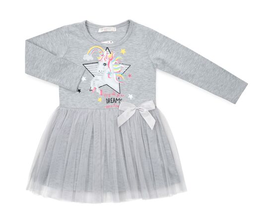 Плаття POP FASHION з єдинорогом (6738-116G-gray)