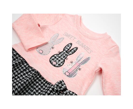 Платье POP FASHION с кроликами (6673-98G-peach), изображение 3 Платье POP FASHION с кроликами (6673-98G-peach), изображение 3