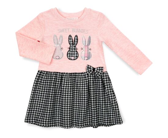 Платье POP FASHION с кроликами (6673-128G-peach)