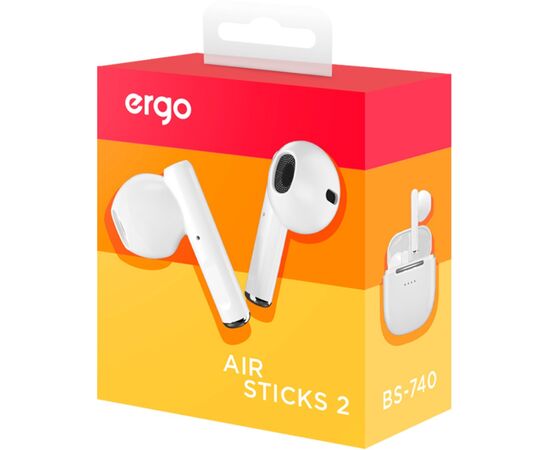 Наушники Ergo BS-740 Sticks Nano 2 White (BS-740W), изображение 9 Наушники Ergo BS-740 Sticks Nano 2 White (BS-740W), изображение 9