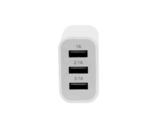 Зарядное устройство ColorWay 3USB 3.1A white OEM (OEM_CW-CHS003-WT), изображение 4 Зарядное устройство ColorWay 3USB 3.1A white OEM (OEM_CW-CHS003-WT), изображение 4