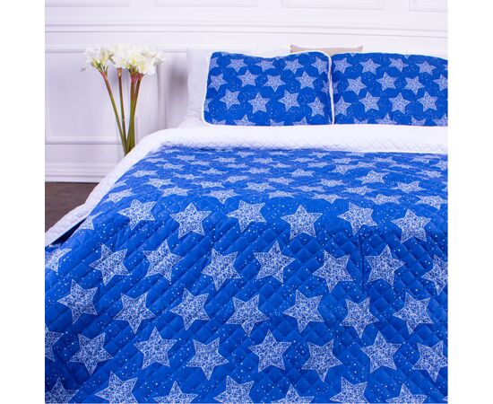 Покривало MirSon набір Print Line №7129 Blue Star покривало 220х240 + 2 наволочки 50х70 (2200006079354)
