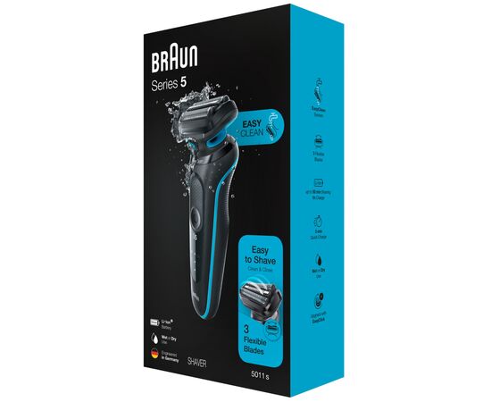 Электробритва Braun Series 5 51-M1000s BLACK / MINT, изображение 10 Электробритва Braun Series 5 51-M1000s BLACK / MINT, изображение 10