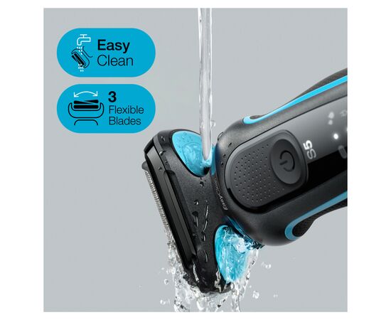 Электробритва Braun Series 5 51-M1000s BLACK / MINT, изображение 7 Электробритва Braun Series 5 51-M1000s BLACK / MINT, изображение 7
