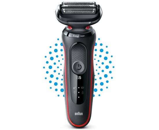 Электробритва Braun Series 5 51-R1000s BLACK / RED, изображение 7 Электробритва Braun Series 5 51-R1000s BLACK / RED, изображение 7