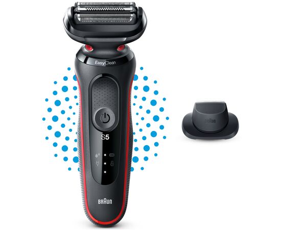 Электробритва Braun Series 5 51-R1200s BLACK / RED, изображение 5 Электробритва Braun Series 5 51-R1200s BLACK / RED, изображение 5