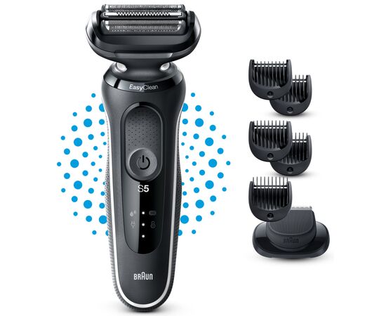 Электробритва Braun Series 5 51-W1500s BLACK / WHITE, изображение 6 Электробритва Braun Series 5 51-W1500s BLACK / WHITE, изображение 6