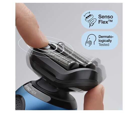 Электробритва Braun Series 6 61-B1500s BLUE / BLACK, изображение 4 Электробритва Braun Series 6 61-B1500s BLUE / BLACK, изображение 4