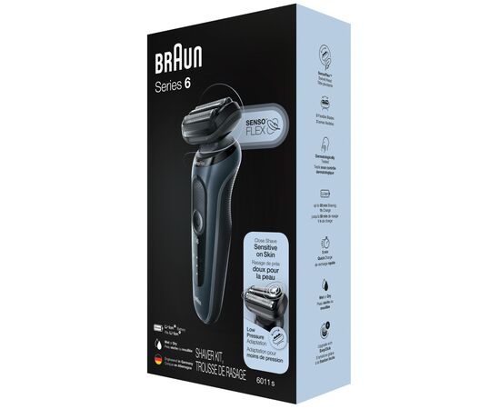 Электробритва Braun Series 6 61-N1000s BLACK / BLACK, изображение 10 Электробритва Braun Series 6 61-N1000s BLACK / BLACK, изображение 10