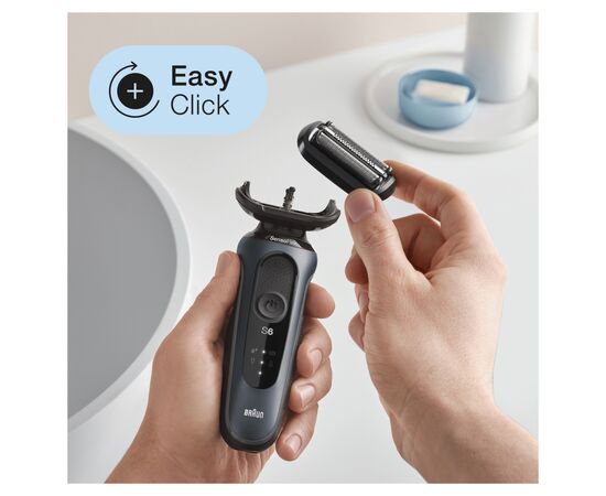 Электробритва Braun Series 6 61-N1000s BLACK / BLACK, изображение 6 Электробритва Braun Series 6 61-N1000s BLACK / BLACK, изображение 6