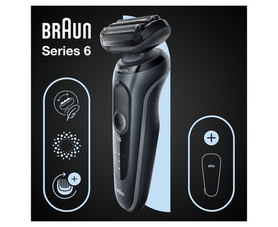 Электробритва Braun Series 6 61-N1000s BLACK / BLACK, изображение 7 Электробритва Braun Series 6 61-N1000s BLACK / BLACK, изображение 7
