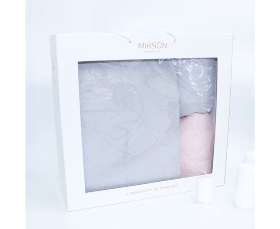 Покрывало MirSon набор Trend Line №7111 Powder rose покрывало 180х210+4 наволочки 50х70 (2200005625200), изображение 4