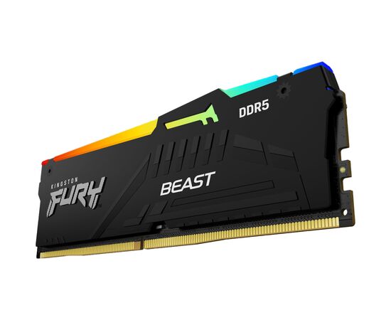 Модуль памяти для компьютера DDR5 32GB 5600 MHz Beast RGB XMP Kingston Fury (ex.HyperX) (KF556C40BBA-32), изображение 2 Модуль памяти для компьютера DDR5 32GB 5600 MHz Beast RGB XMP Kingston Fury (ex.HyperX) (KF556C40BBA-32), изображение 2