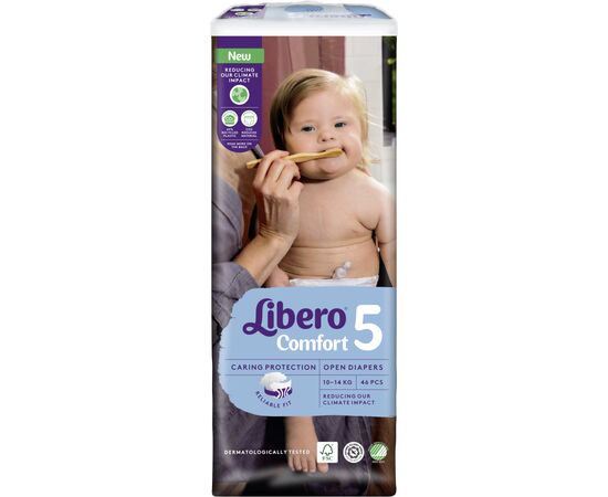 Подгузник Libero Comfort Размер 5 (10-14 кг) 46 шт (7322541756936), изображение 2 Подгузник Libero Comfort Размер 5 (10-14 кг) 46 шт (7322541756936), изображение 2