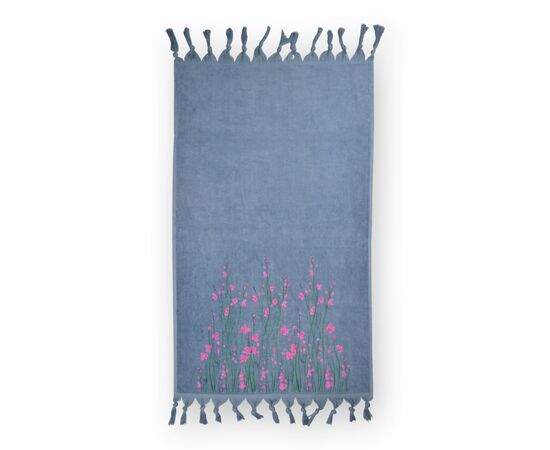 Рушник Home Line велюровий Spring синій 68х127 см (126241)