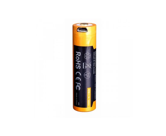 Аккумулятор Fenix 14500 micro usb зарядка (ARB-L14-1600U), изображение 4 Аккумулятор Fenix 14500 micro usb зарядка (ARB-L14-1600U), изображение 4
