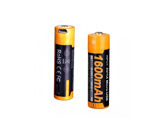 Аккумулятор Fenix 14500 micro usb зарядка (ARB-L14-1600U)