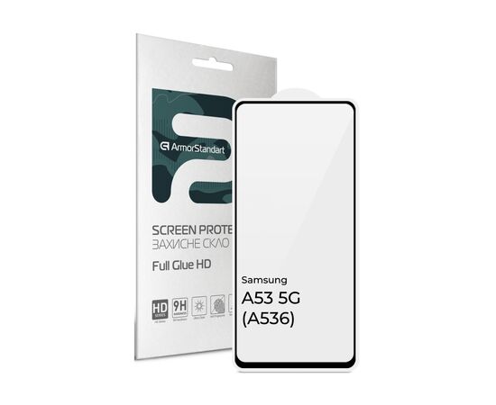 Скло захисне Armorstandart Full Glue HD Samsung A53 5G (A536) Black (ARM66046)