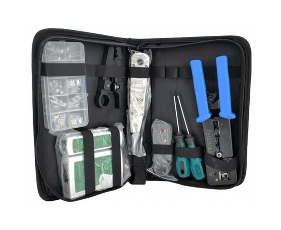 Набір інструментів для мережі 9 in 1, EZ-RJ45, KD-1, G501,HT332, Tester & other Merlion (A063)