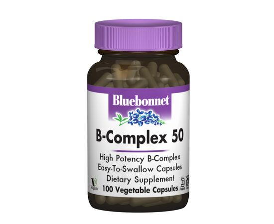 Витамин Bluebonnet Nutrition В-Комплекс 50, 100 гелевых капсул (BLB-00412)