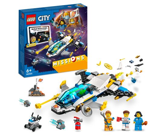 Конструктор LEGO City Missions Миссии исследования Марса на космическом корабле 298 деталей (60354), изображение 2 Конструктор LEGO City Missions Миссии исследования Марса на космическом корабле 298 деталей (60354), изображение 2