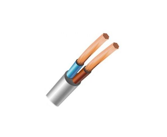Кабель силовой ЗЗКМ 2х0.75 кв.мм гибкий, 100м (ПВС 2x0,75 ECG)