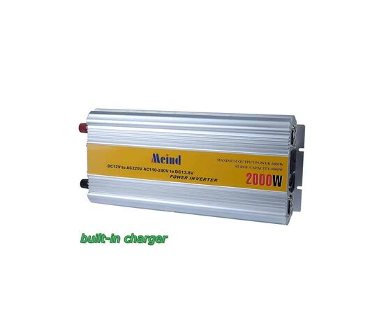 Автомобильный инвертор 12V/220V 2000W, + функция зарядки Meind (MND-2000CD)