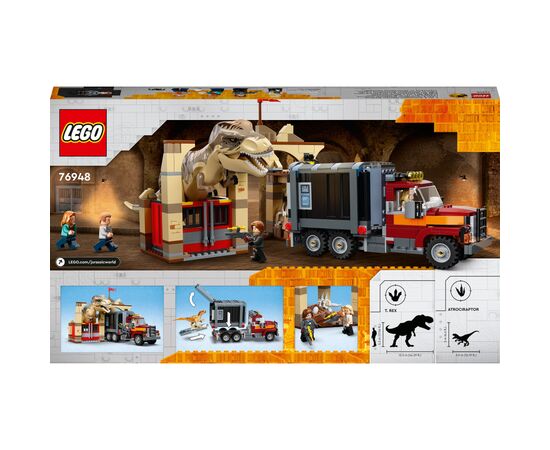 Конструктор LEGO Jurassic World Побег тиранозавра и атроцираптора 466 деталей (76948), изображение 10 Конструктор LEGO Jurassic World Побег тиранозавра и атроцираптора 466 деталей (76948), изображение 10