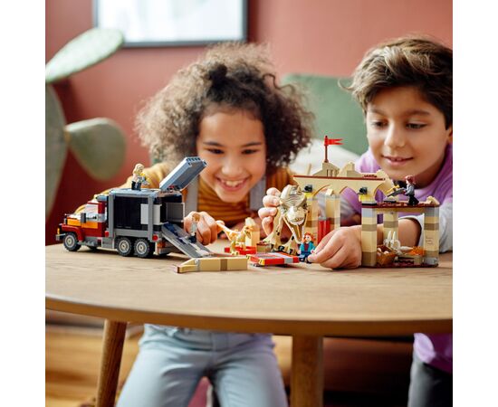 Конструктор LEGO Jurassic World Побег тиранозавра и атроцираптора 466 деталей (76948), изображение 3 Конструктор LEGO Jurassic World Побег тиранозавра и атроцираптора 466 деталей (76948), изображение 3
