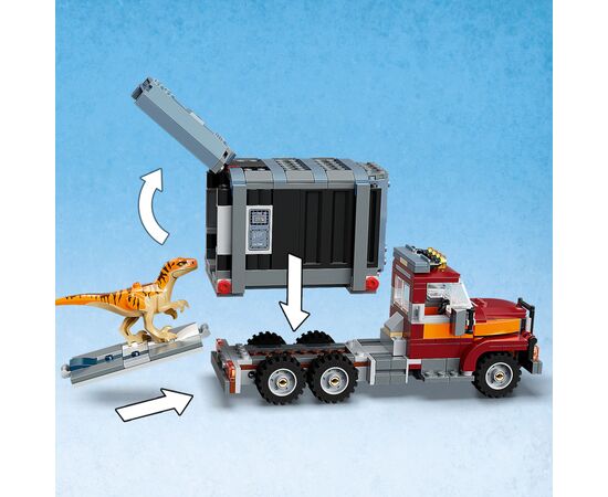 Конструктор LEGO Jurassic World Побег тиранозавра и атроцираптора 466 деталей (76948), изображение 7 Конструктор LEGO Jurassic World Побег тиранозавра и атроцираптора 466 деталей (76948), изображение 7