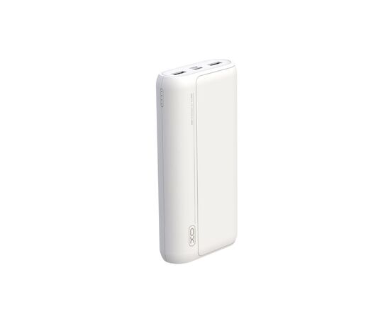 Батарея универсальная XO 20000mAh, Input:Micro-USB/Type-C(5V/2A), Output 2*USB-A(5V/2A), white (PR122_white), изображение 2 Батарея универсальная XO 20000mAh, Input:Micro-USB/Type-C(5V/2A), Output 2*USB-A(5V/2A), white (PR122_white), изображение 2
