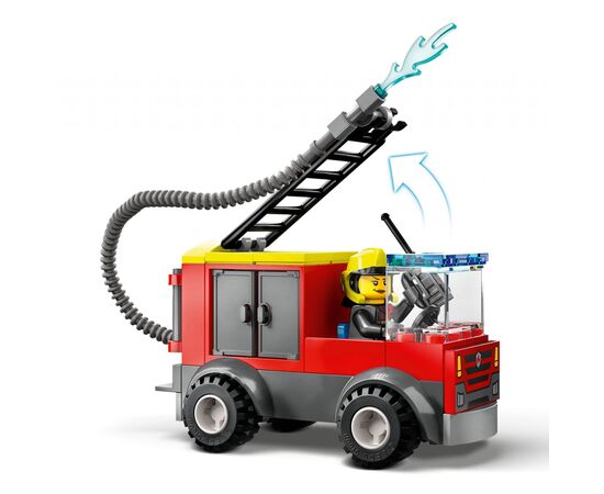 Конструктор LEGO City Пожежне депо та пожежна машина 153 деталі (60375), зображення 8 Конструктор LEGO City Пожежне депо та пожежна машина 153 деталі (60375), зображення 8