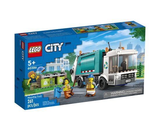Конструктор LEGO City Мусороперерабатывающий грузовик 261 деталь (60386)