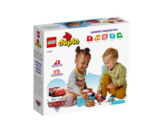 Конструктор LEGO DUPLO Disney Розваги Блискавки МакКвіна й Сирника на автомийці 29 деталей (10996-), зображення 6 Конструктор LEGO DUPLO Disney Розваги Блискавки МакКвіна й Сирника на автомийці 29 деталей (10996-), зображення 6