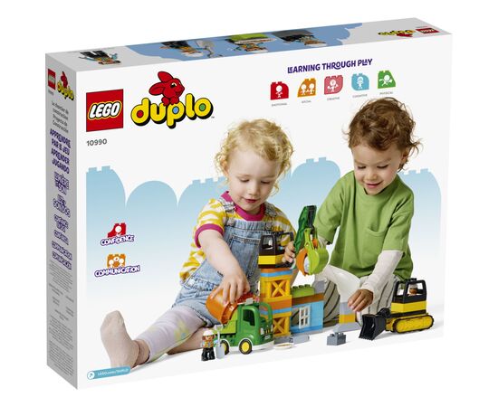 Конструктор LEGO DUPLO Town Строительная площадка 61 деталь (10990), изображение 5 Конструктор LEGO DUPLO Town Строительная площадка 61 деталь (10990), изображение 5