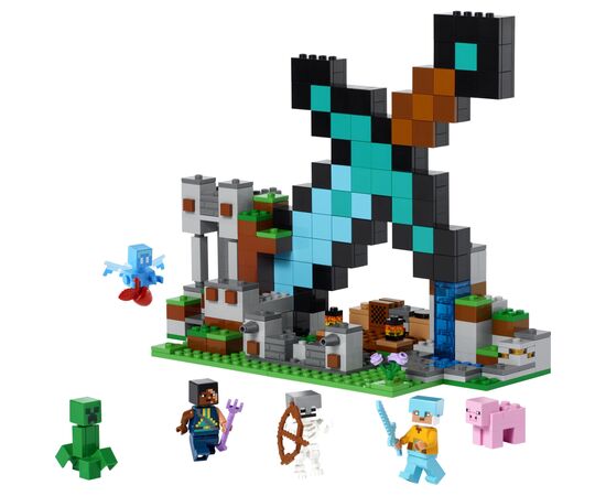Конструктор LEGO Minecraft Форпост із мечем 427 деталей (21244), зображення 2 Конструктор LEGO Minecraft Форпост із мечем 427 деталей (21244), зображення 2